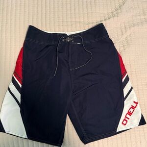 O'Neill Navy and Red Board Shorts